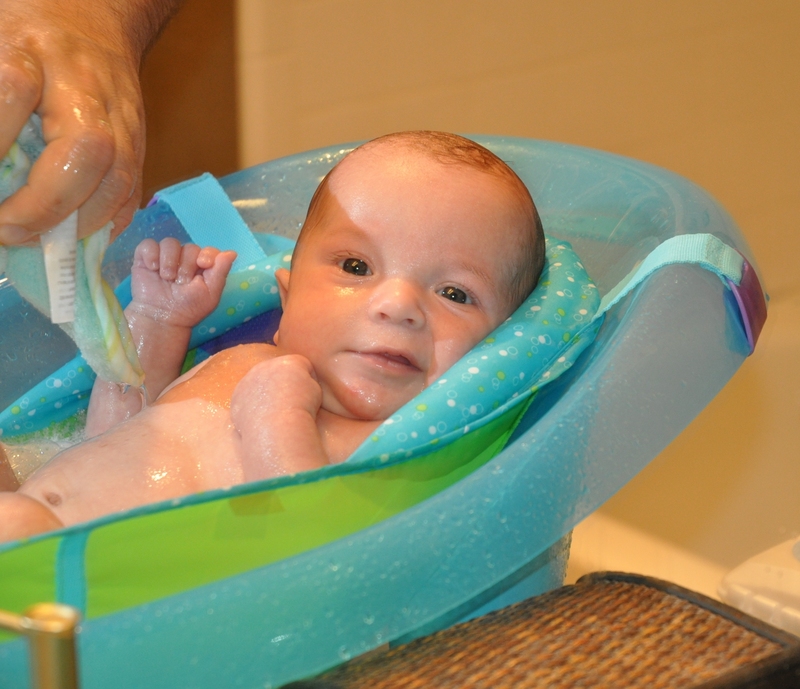 Hayden bathtime