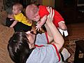 Glim family having a ball