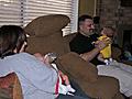 Glim family having a ball